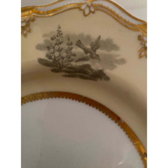 Antique Spode Felspar Porcelain Plates No. 4591 Plates Early 1800s Set of 4 - Picture 8 of 10